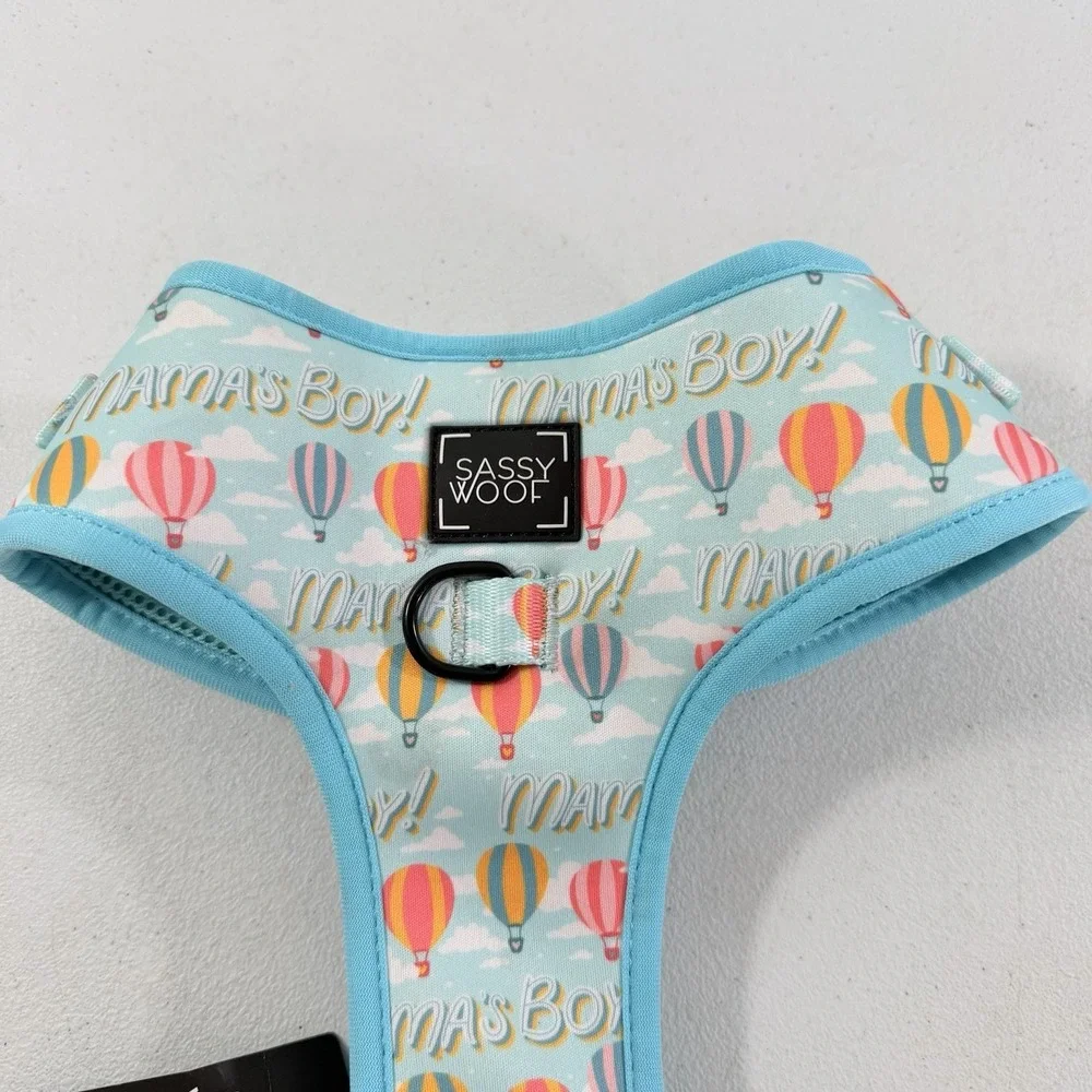 Sassy Woof Mama's Boy Blue Adjustable Dog Harness Size XL NEW‎ WITH TAGS NWT